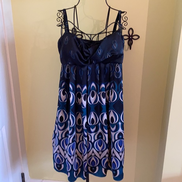 Ted Baker Graphic Silk Spaghetti Strap Dress - Picture 2 of 16